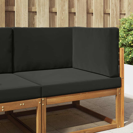 Buiten Bankkussen 2 Pcs Polyester Zwart