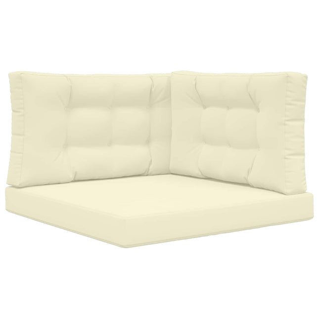 Buiten Bankkussen 3 Pcs Polyester Crème