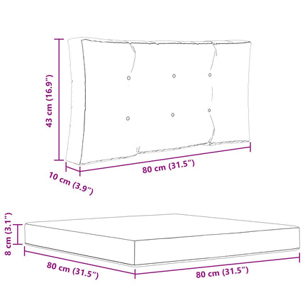 Buiten Bankkussen 3 Pcs Polyester Crème
