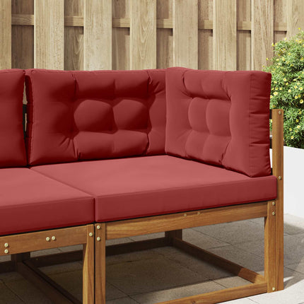 Buiten Bankkussen 80 X 80 X 8 Cm Polyester Wijnrood