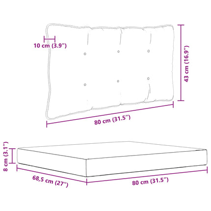 Buiten Bankkussen 2 Pcs Polyester Rood