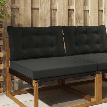 Buiten Bankkussen 2 Pcs Polyester Zwart