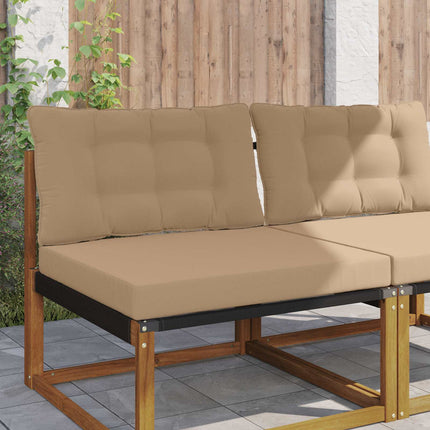 Buiten Bankkussen 2 Pcs Polyester Taupe