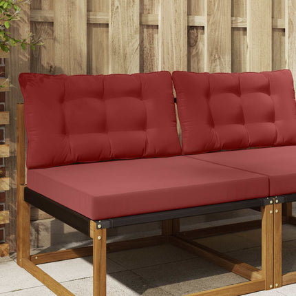 Buiten Bankkussen 80 X 80 X 8 Cm Polyester Wijnrood