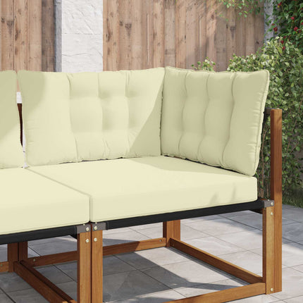 Buiten Bankkussen 3 Pcs Polyester Crème