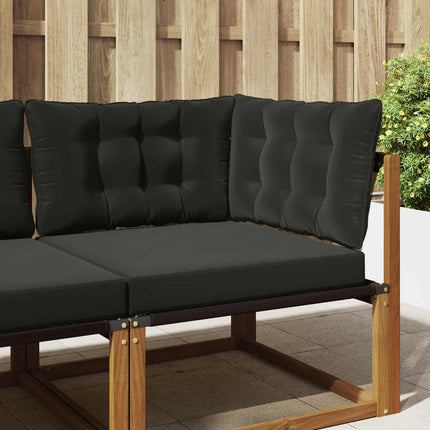 Buiten Bankkussen 2 Pcs Polyester Zwart