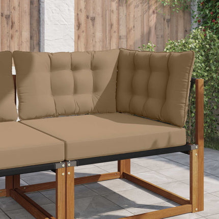 Buiten Bankkussen 2 Pcs Polyester Taupe
