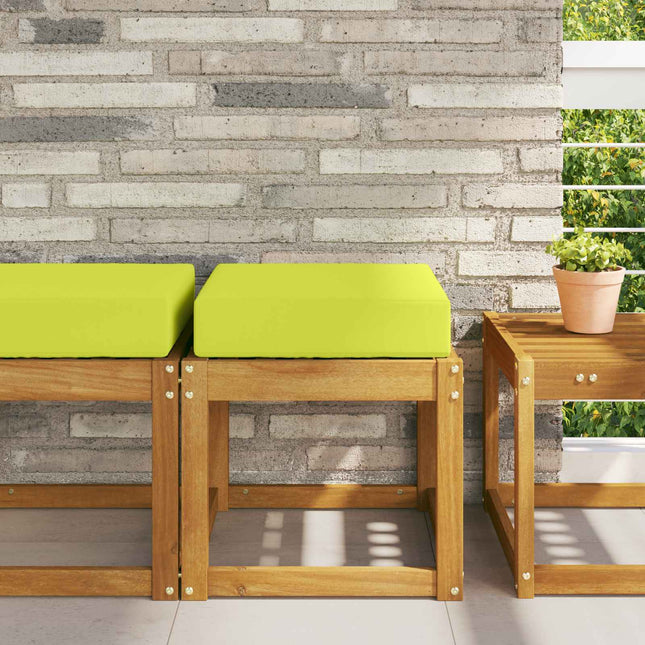 Buiten Zitkussen Groene Bladeren 40 X 40 X 8 Cm 100% Polyester