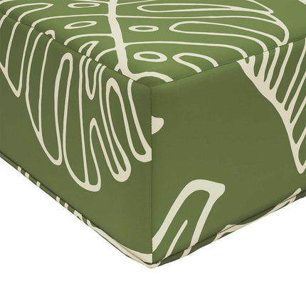 Buiten Zitkussen Groene Bladeren 40 X 40 X 8 Cm 100% Polyester