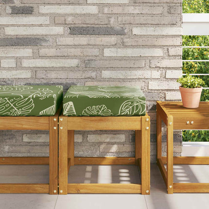 Buiten Zitkussen Groene Bladeren 40 X 40 X 8 Cm 100% Polyester