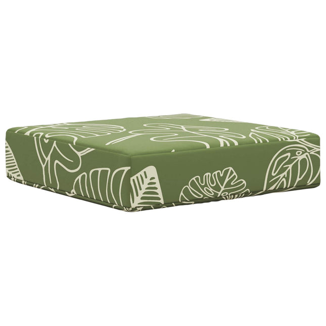 Buiten Zitkussen Groene Bladeren 40 X 40 X 8 Cm 100% Polyester