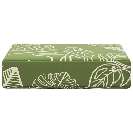 Buiten Zitkussen Groene Bladeren 40 X 40 X 8 Cm 100% Polyester