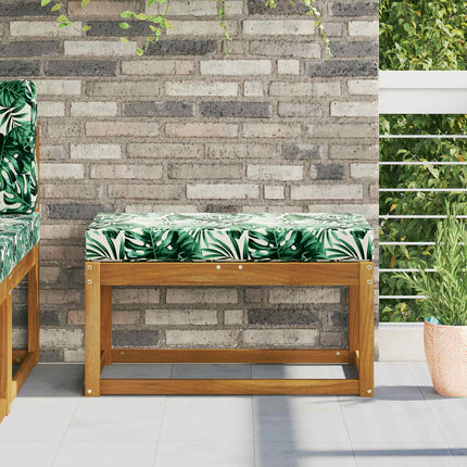 Buiten Zitkussen Groene Bladeren 40 X 40 X 8 Cm 100% Polyester