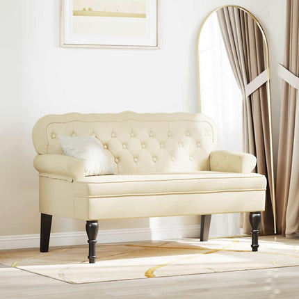 Chesterfield Bank 119,5 X 64,5 X 75 Cm Nep Leer
