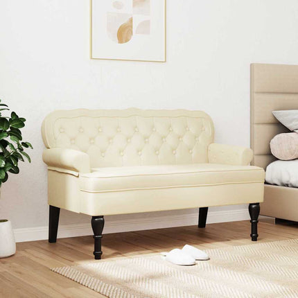 Chesterfield Bank 119,5 X 64,5 X 75 Cm Nep Leer