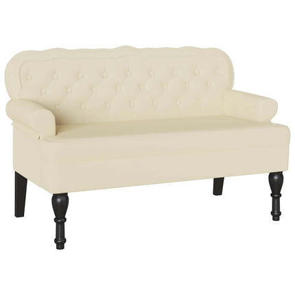 Chesterfield Bank 119,5 X 64,5 X 75 Cm Nep Leer