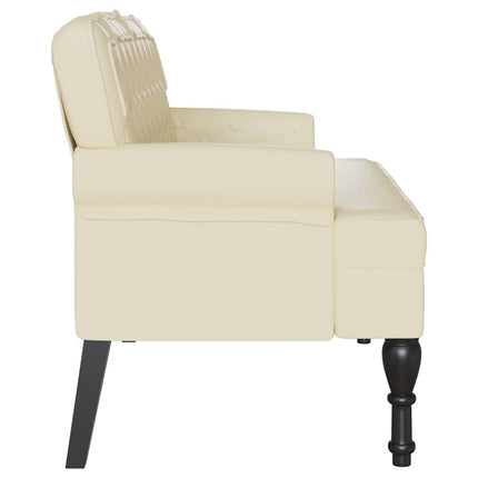 Chesterfield Bank 119,5 X 64,5 X 75 Cm Nep Leer