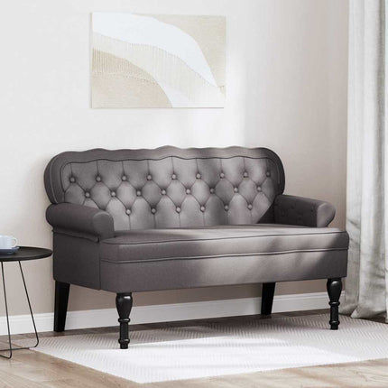 Chesterfield Bank 119,5 X 64,5 X 75 Cm Nep Leer