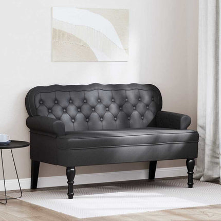 Chesterfield Bank 119,5 X 64,5 X 75 Cm Nep Leer