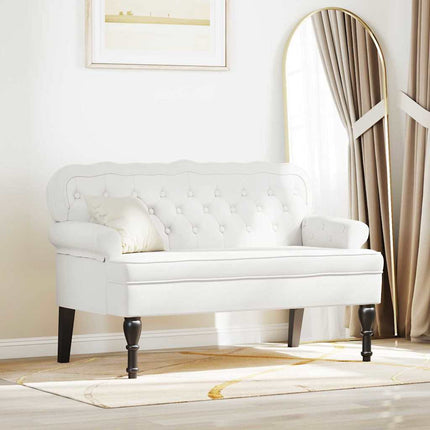 Chesterfield Bank 119,5 X 64,5 X 75 Cm Nep Leer