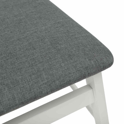 Eetkamerstoel 2 Pcs Massief Rubberhout