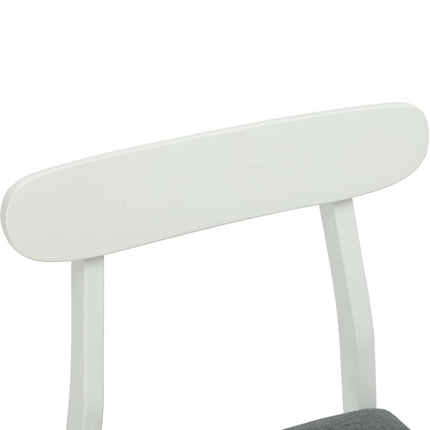 Eetkamerstoel 2 Pcs Massief Rubberhout