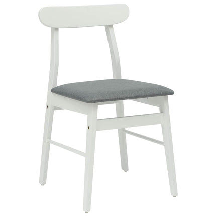 Eetkamerstoel 2 Pcs Massief Rubberhout