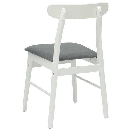 Eetkamerstoel 2 Pcs Massief Rubberhout