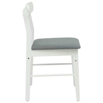 Eetkamerstoel 2 Pcs Massief Rubberhout