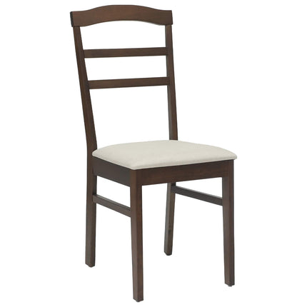 Eetkamerstoel 2 Pcs Massief Rubberhout