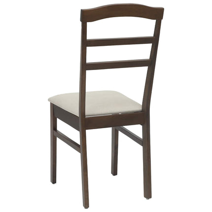Eetkamerstoel 2 Pcs Massief Rubberhout