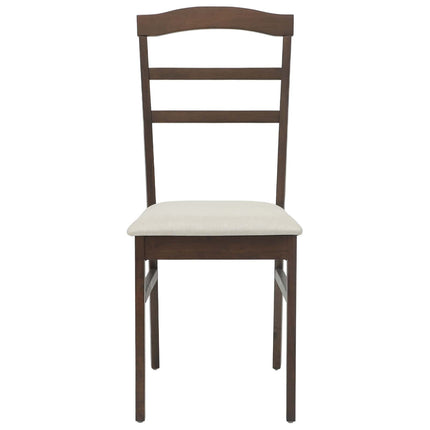 Eetkamerstoel 2 Pcs Massief Rubberhout