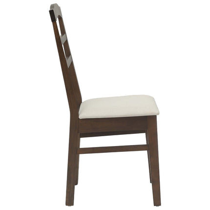 Eetkamerstoel 2 Pcs Massief Rubberhout