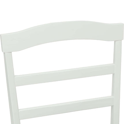 Eetkamerstoel 2 Pcs En Natuurlijk Massief Rubberhout