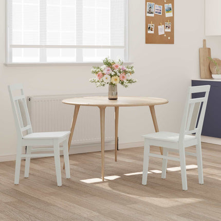 Eetkamerstoel 2 Pcs Massief Rubberhout