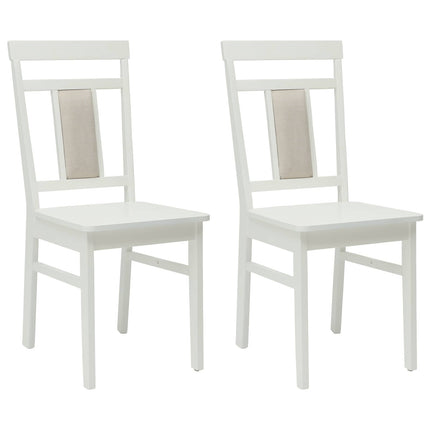 Eetkamerstoel 2 Pcs Massief Rubberhout