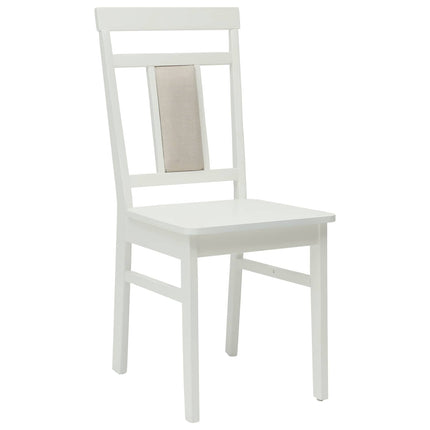 Eetkamerstoel 2 Pcs Massief Rubberhout