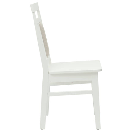 Eetkamerstoel 2 Pcs Massief Rubberhout