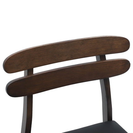 Eetkamerstoel 2 Pcs Massief Rubberhout