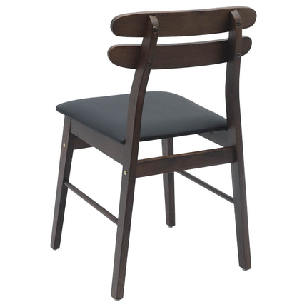 Eetkamerstoel 2 Pcs Massief Rubberhout