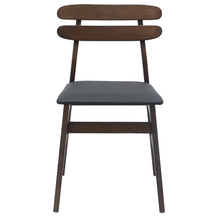 Eetkamerstoel 2 Pcs Massief Rubberhout