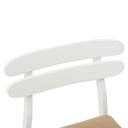 Eetkamerstoel 2 Pcs Massief Rubberhout