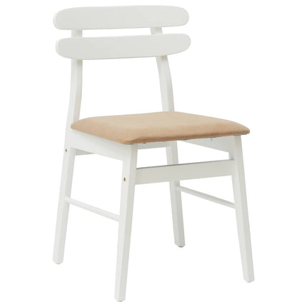 Eetkamerstoel 2 Pcs Massief Rubberhout