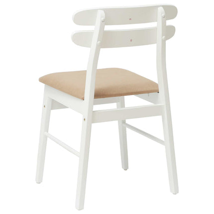 Eetkamerstoel 2 Pcs Massief Rubberhout