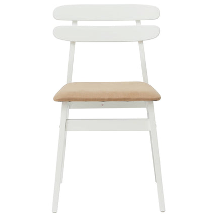 Eetkamerstoel 2 Pcs Massief Rubberhout