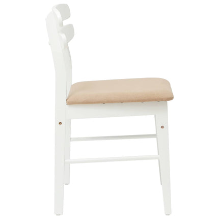 Eetkamerstoel 2 Pcs Massief Rubberhout