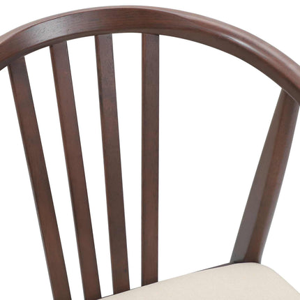 Eetkamerstoel 2 Pcs Massief Rubberhout