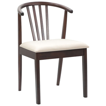 Eetkamerstoel 2 Pcs Massief Rubberhout