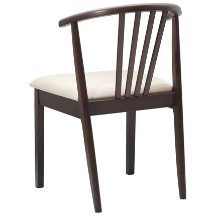 Eetkamerstoel 2 Pcs Massief Rubberhout