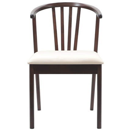 Eetkamerstoel 2 Pcs Massief Rubberhout